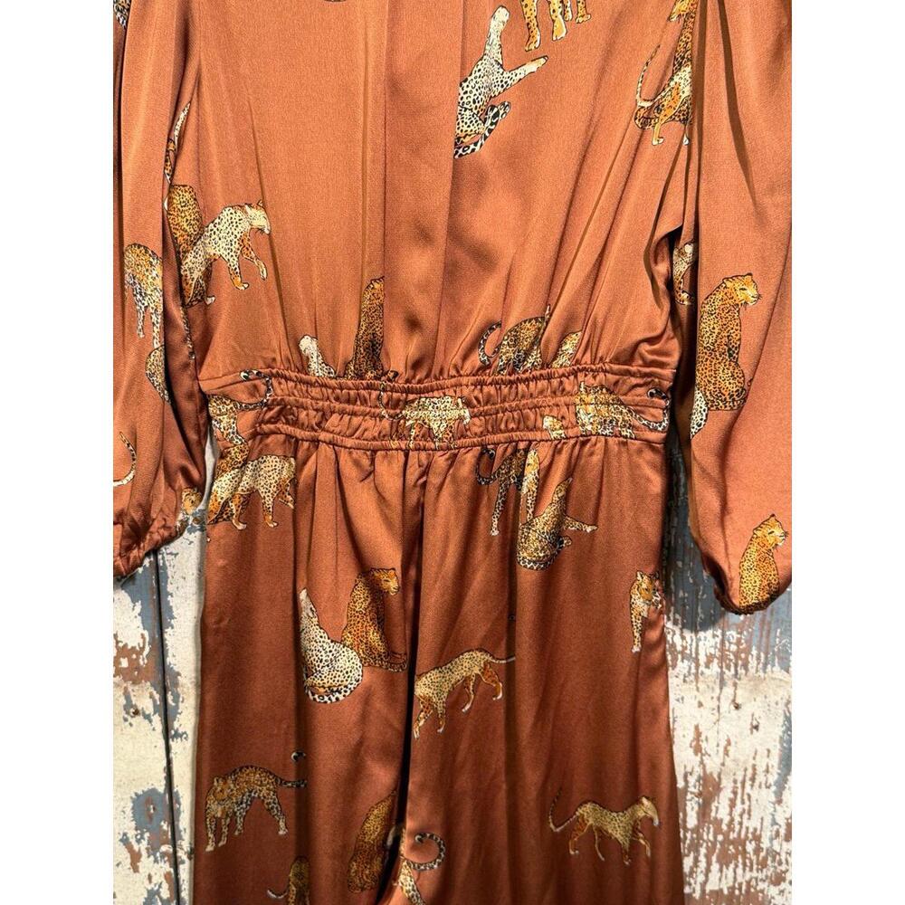 Umgee Brown Leopard Print Jumpsuit - Picture 9 of 10